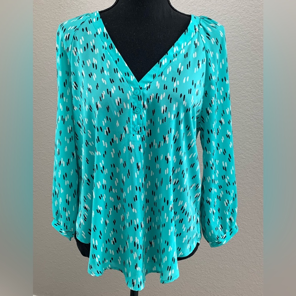 Lush teal green medium blouse